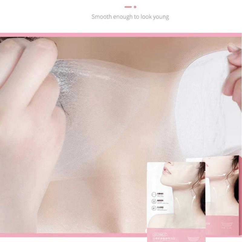 Goat Milk Neck Mask Anti-Wrinkle Firming Hydrating Care Small Iron Neck Patch Skin Tightening Treatment