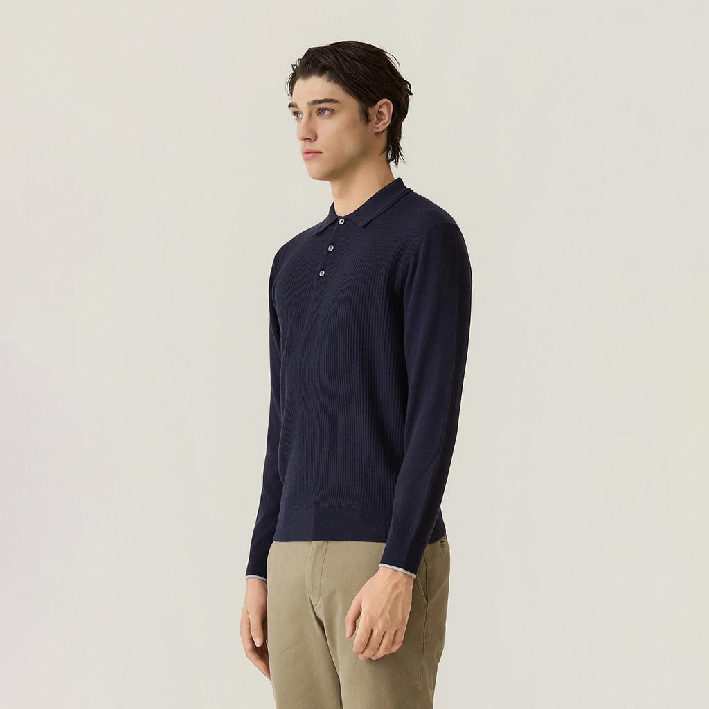 FERRAROMILANO Front Texture Thierry Knit Navy (Am0Ftsy30249)