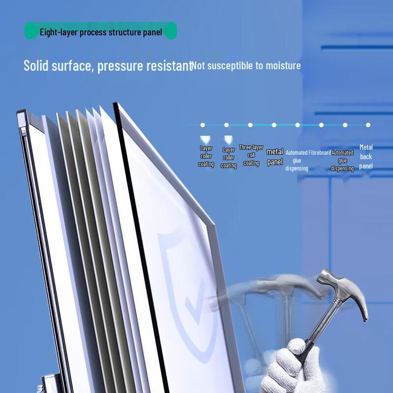 Deli Magnetic Whiteboard with A-Frame Stand, 150x90cm