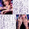 5 Sheets Temporary Tattoo Stickers Skin-Friendly Demon Energy Pattern Tattoos Hypoallergenic