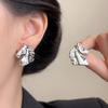 Light Luxury Exaggerated Personalized Metal Horse Head Ring Zircon Inlay Horse Fashion European American Style Ring Jewelry