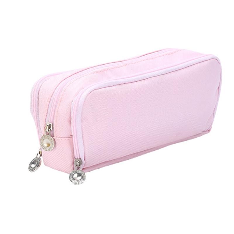 Expanding Pencil Case Big Capacity Pen Pouches Double Layered Pencil Bag Travel Makeup Pouches for Office School Travel
