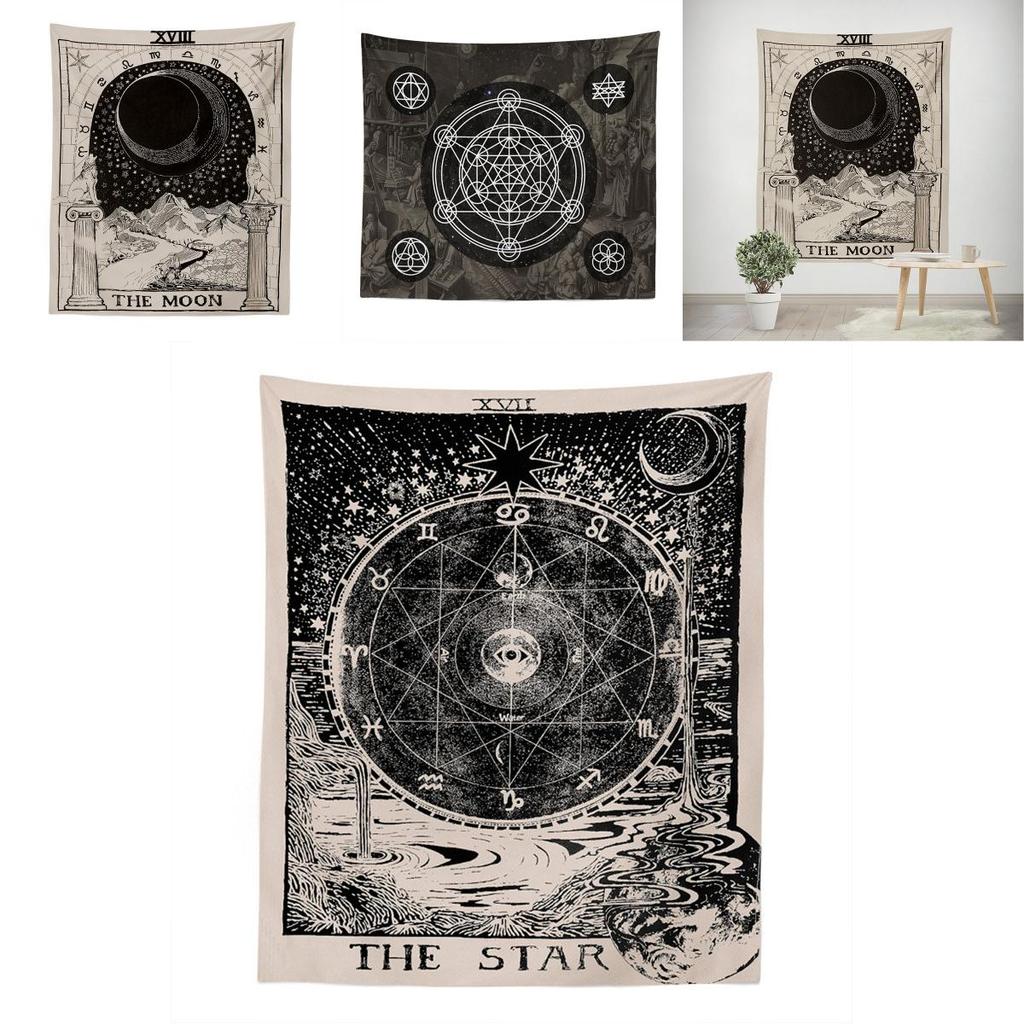 Tarot Wall Amkun Tapestry The Moon Star And Sun Medieval Divination Europe