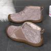 Winter High-top Cotton Shoes Plus Velvet Thickened Shoes, Soft Sole, Non-slip, Comfortable and Lightweight Pedal