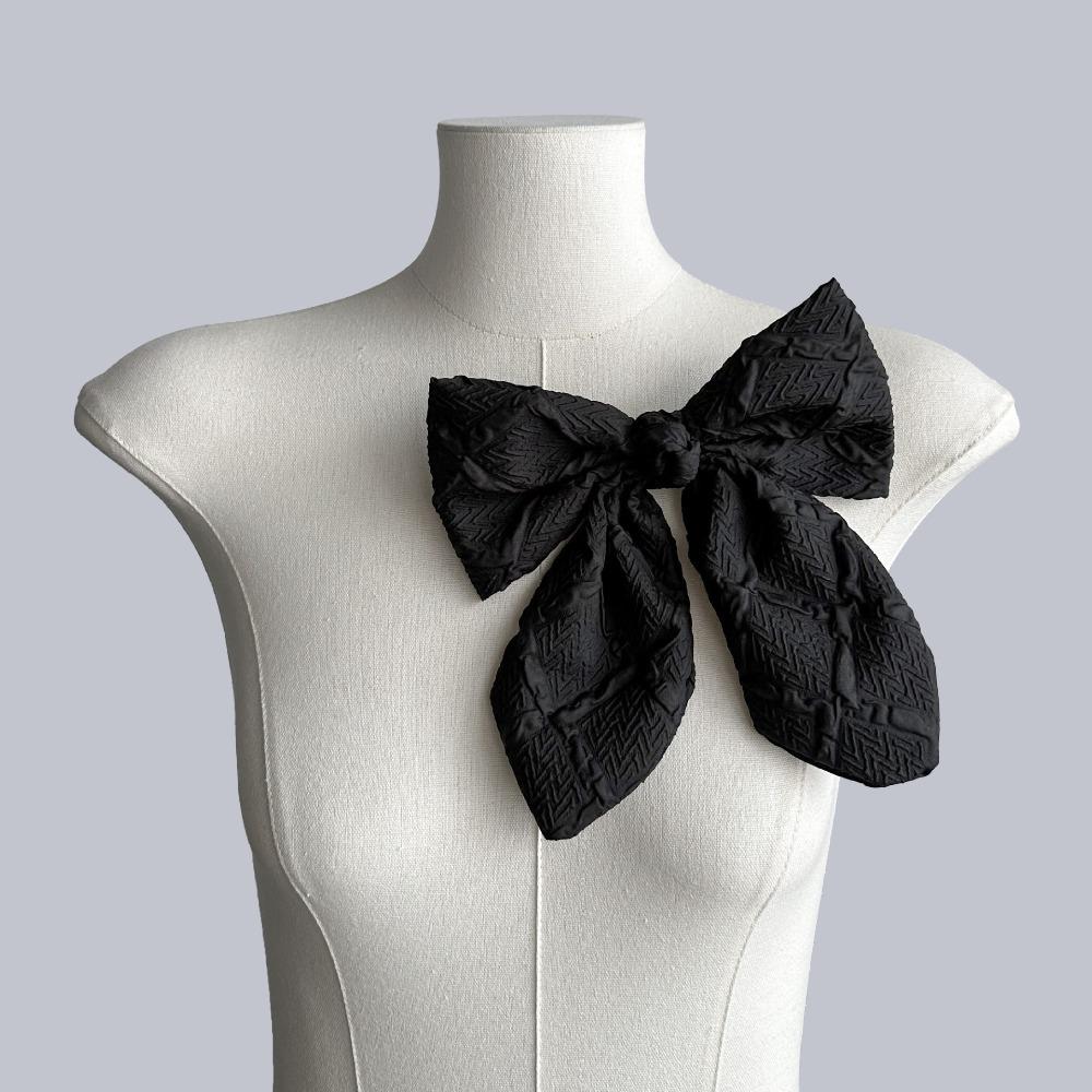 

Плиссированный бант из полиэфирного волокна Элегантная корсажная брошь Лацканные булавки Новые аксессуары для одежды Женщины абрикосовый