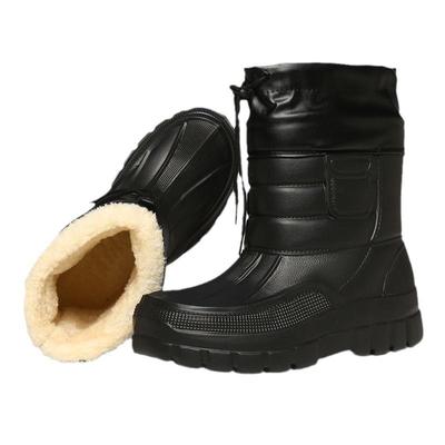 Scarpe antipioggia da uomo, con tubo corto e basso, stivali antipioggia antiscivolo, scarpe da acqua per autolavaggio, scarpe in gomma impermeabili, stivali da acqua caldi in cotone felpato