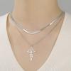 Lucktune Lotus OM Yoga Chakra Symbol Pendant Necklace Women Stainless Steel Buddhism Hindu Amulet Chain Necklace Jewelry Gift