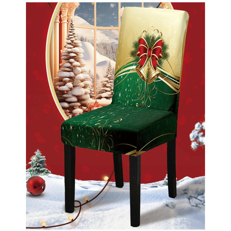 

2026 Christmas Chair Cover Full Package Applicable Decoration Elastic Chair Covers High Back Dining Chair Cover Atmosphere Universal chair cover