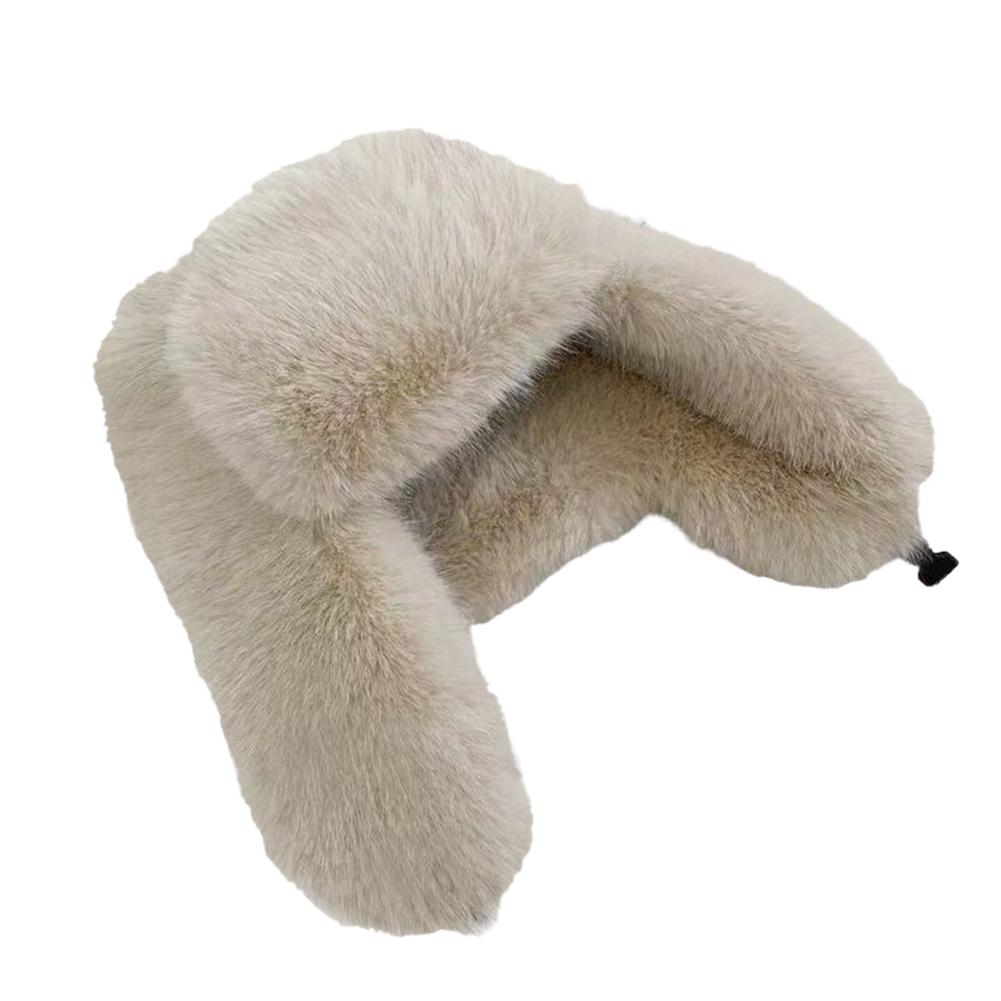 Winter Keep Warm Lei Feng Hat Outdoor Thicken Trapper Earflap Fluffy Ski Cap Beanies Pullover Caps Earflap Caps