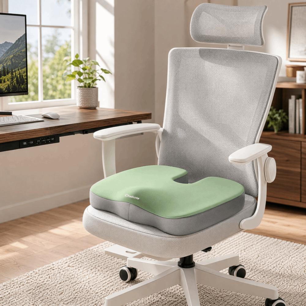 Pressure Relief Ergonomic Seat Cushion Slow Rebound Chair Pillow Student Chair