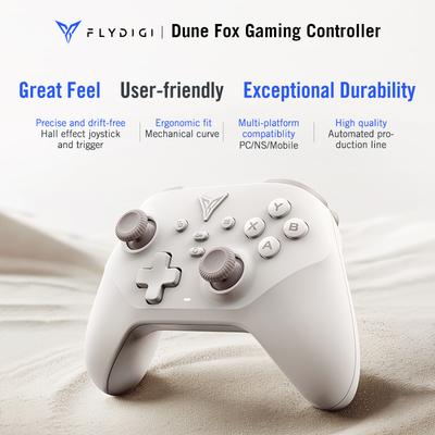 Xiaomi Kontroler do gier Flydigi Dune Fox Bezprzewodowy gamepad Spust Inteligentny uchwyt Obsługa PC/Switch/Mobilny Uchwyt do gier Joystick