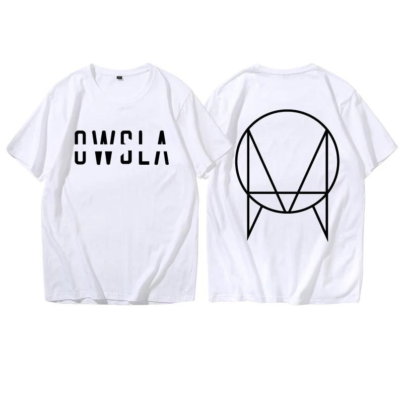 

OWSLA Skrillex Ssk Vac Таиланд s20 Электронные слоги Удобная повседневная Высококачественная мужская футболка из чистого хлопка с коротким рукавом 4XL