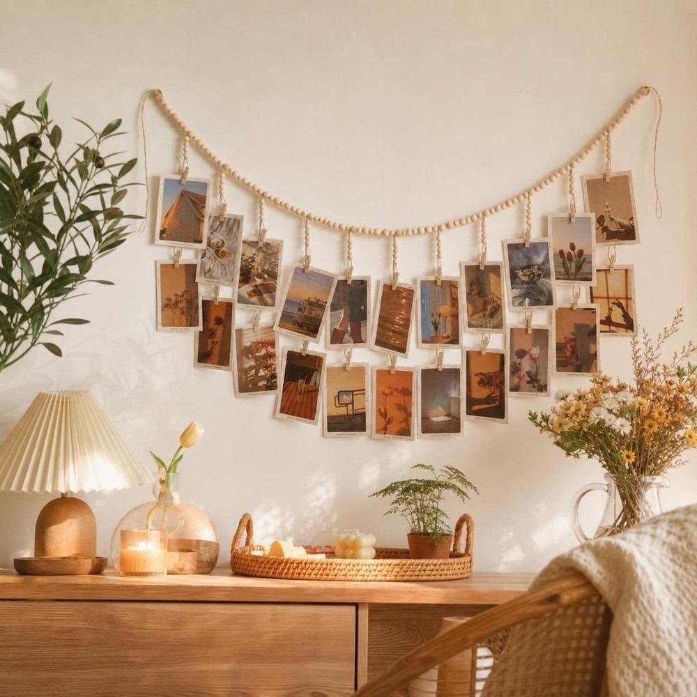 Minimalista Fali Képcsipesz DIY Faldekoráció Képkeret Képkiakasztó Nappali