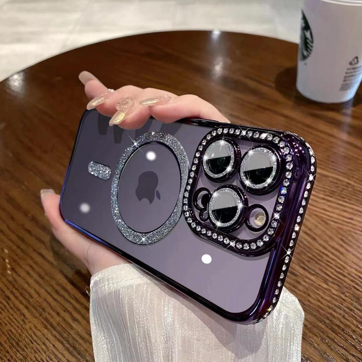 

Подходит для iPhone 15 Магнитный прозрачный чехол для мобильного телефона с боковым сверлением от Apple 16promax Силиконовый защитный чехол из ТПУ. iPhone16promax