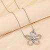 Five-petal Flower Female Sunflower Clavicle Chain Temperament Camellia Earrings Pendant Necklace