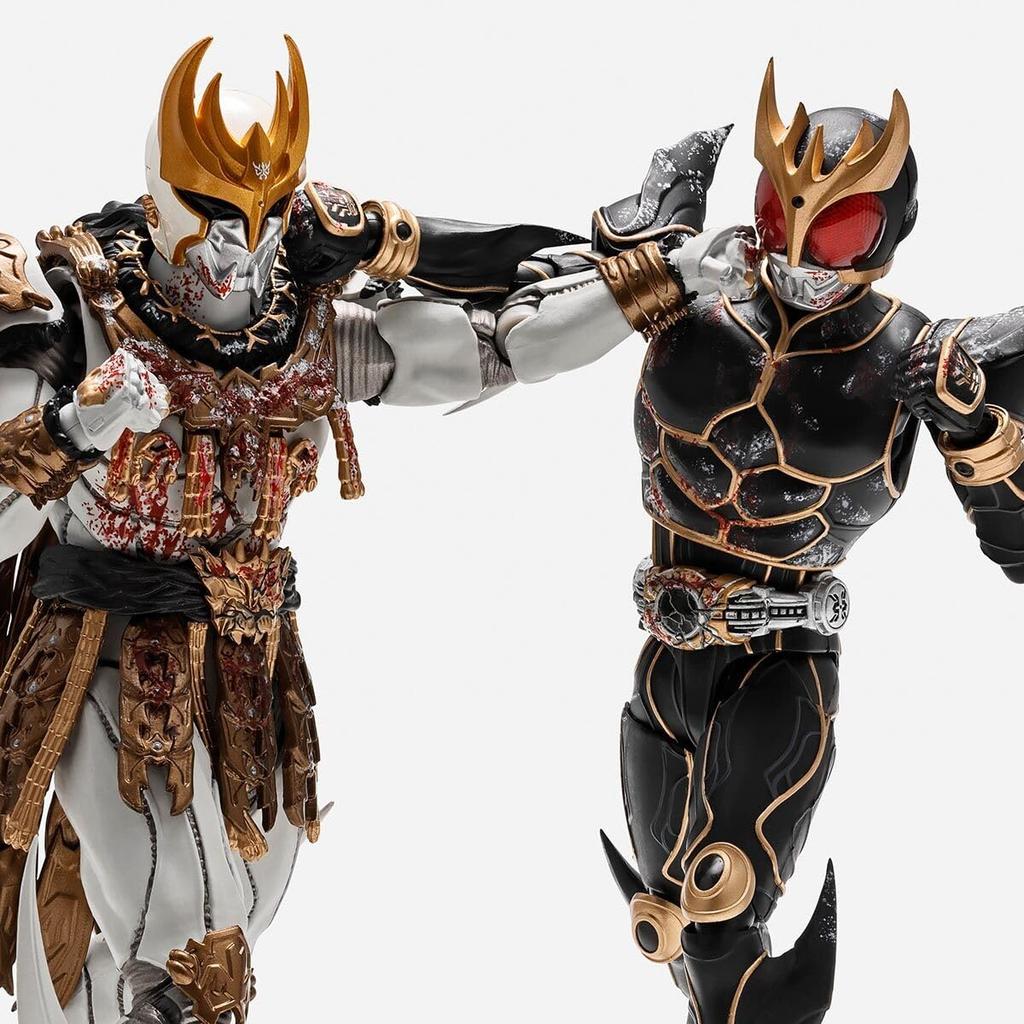 Bone Carving Kamen Rider Battle at Kurogatake Set PVC Figure S.H.Figuarts (True Method) Kuuga - & ABS, Approx. 145mm, Pre-painted