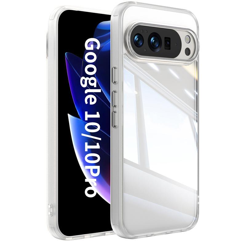 Einfache Transparente Harte Acryl Stoßfeste Rüstung Handyhülle Für Google Pixel 10 9 Pro XL 8A 9A Kamerablenden Schutz Rückseite
