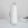 1pc Plastic White Vase Flower Arrangement Container Simulated Vase Decoration Kitchen Living Bedroom Home Decoration Ornament