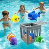 Cute Cartoon Design Underwater Dive Toys with Storage Cage Pool Diving Game Set  Summer Water Play