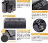DEGNER Nylon Saddlebag with Bottle Fire PVC and Holder, Pattern, (Synthetic Leather) Nylon, 29x37x12cm, Red, NB-1F