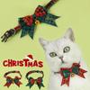 Festive Christmas Gift Cat Bow Tie Bell Collar Adjustable Soft Lucky Charm Pet Accessory For Kitten Holiday Party Costume Decor