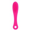Silicone Face Cleansing Finger Brush Pore Cleaner Blackhead Removal Massager (Dark Rose Red)