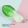 Vegetable Keychain Set: Chili, Broccoli, Garlic Food Pendants - Unique Bag Accessories