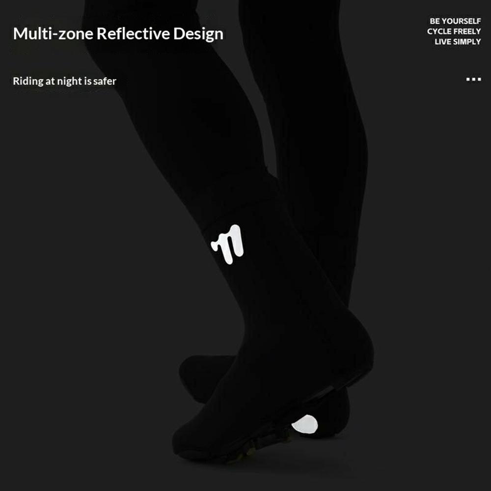 WEST BIKING YP0215050 1 Pair Windproof Cycling Shoes Cover Winter Thermal Overshoes Protector, for Shoe Size 40-43