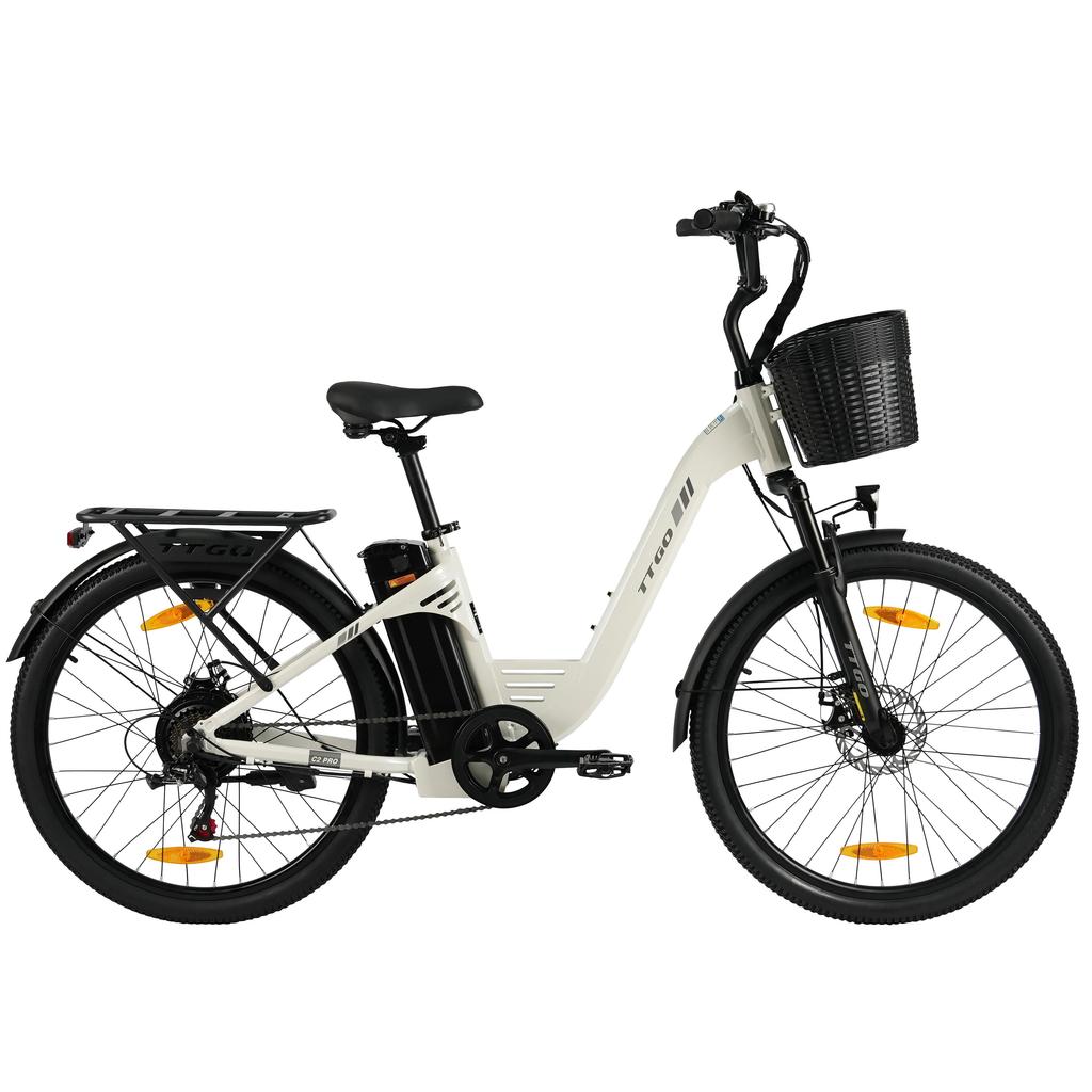 TTGO C2 Pro City Commuting Electric Bicycle 36V18AH Battery 26 Inch Mountain Tires 25KM/H Top Speed E-Mountain Bike