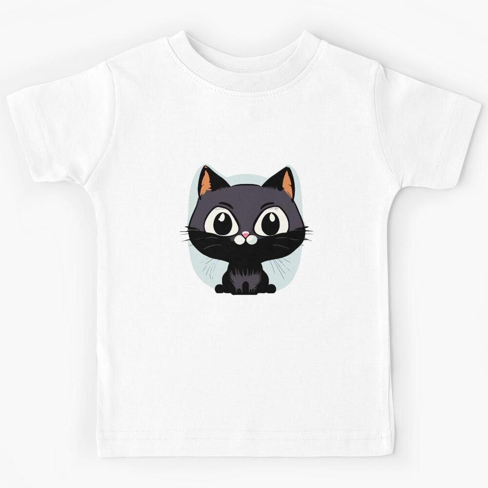 Black Cat Kids T-Shirt 110