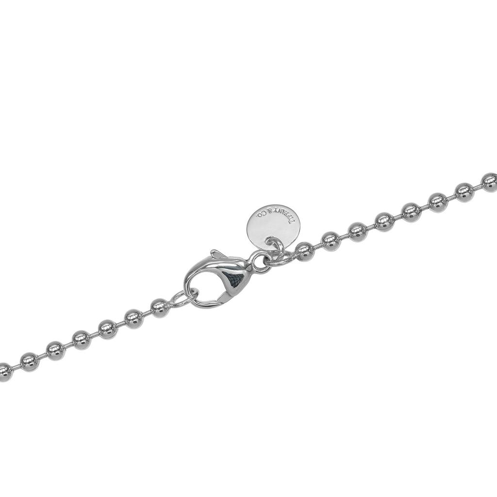 TIFFANY&Co. Return to TIFFANY & Co. oval tag Necklace Silver925 24.2g Women Used