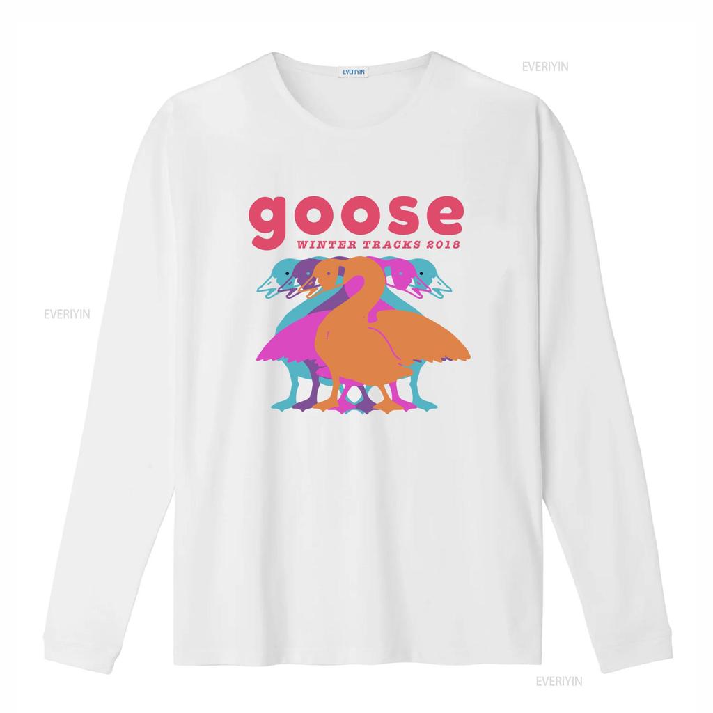 Goose The Band T Shirt new short sleeve hot gift halloween vintage Washed Slightly Unisex fashion Comfortable graphic Casual