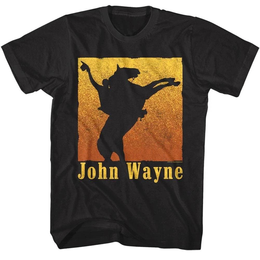 John Wayne Rides Into Sunset Men s T Shirt S