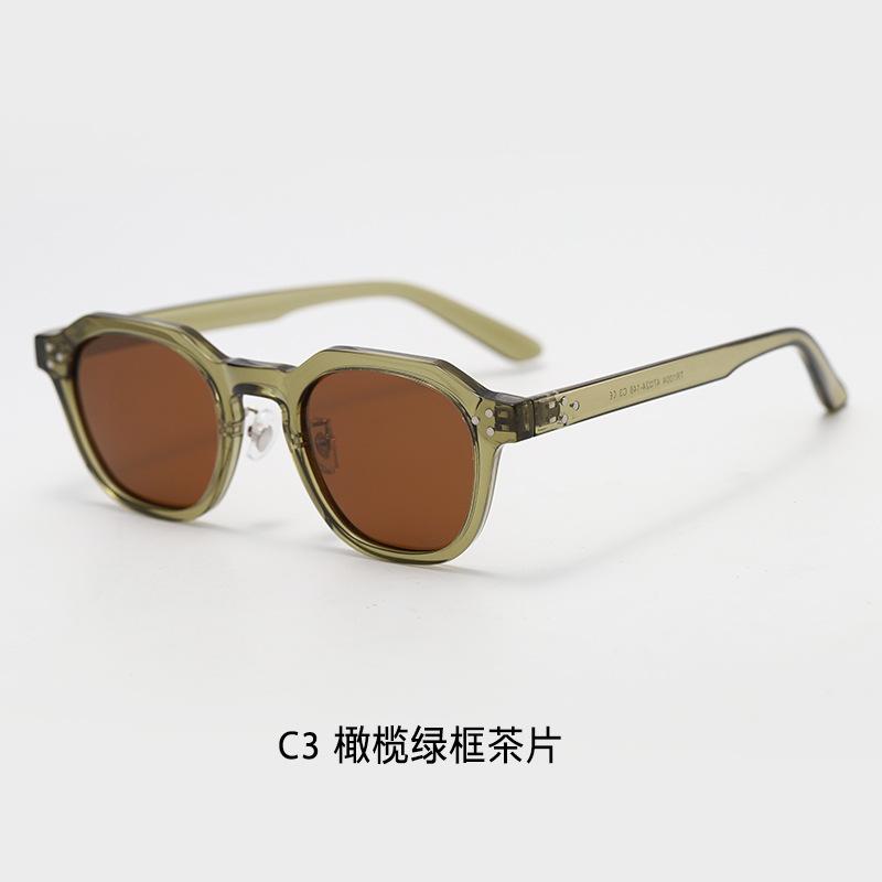 Vintage American style TR90Unique Punk Style Polygonal Polarized Sunglasses for Men, Street Style Trendy Sunglasses for Women