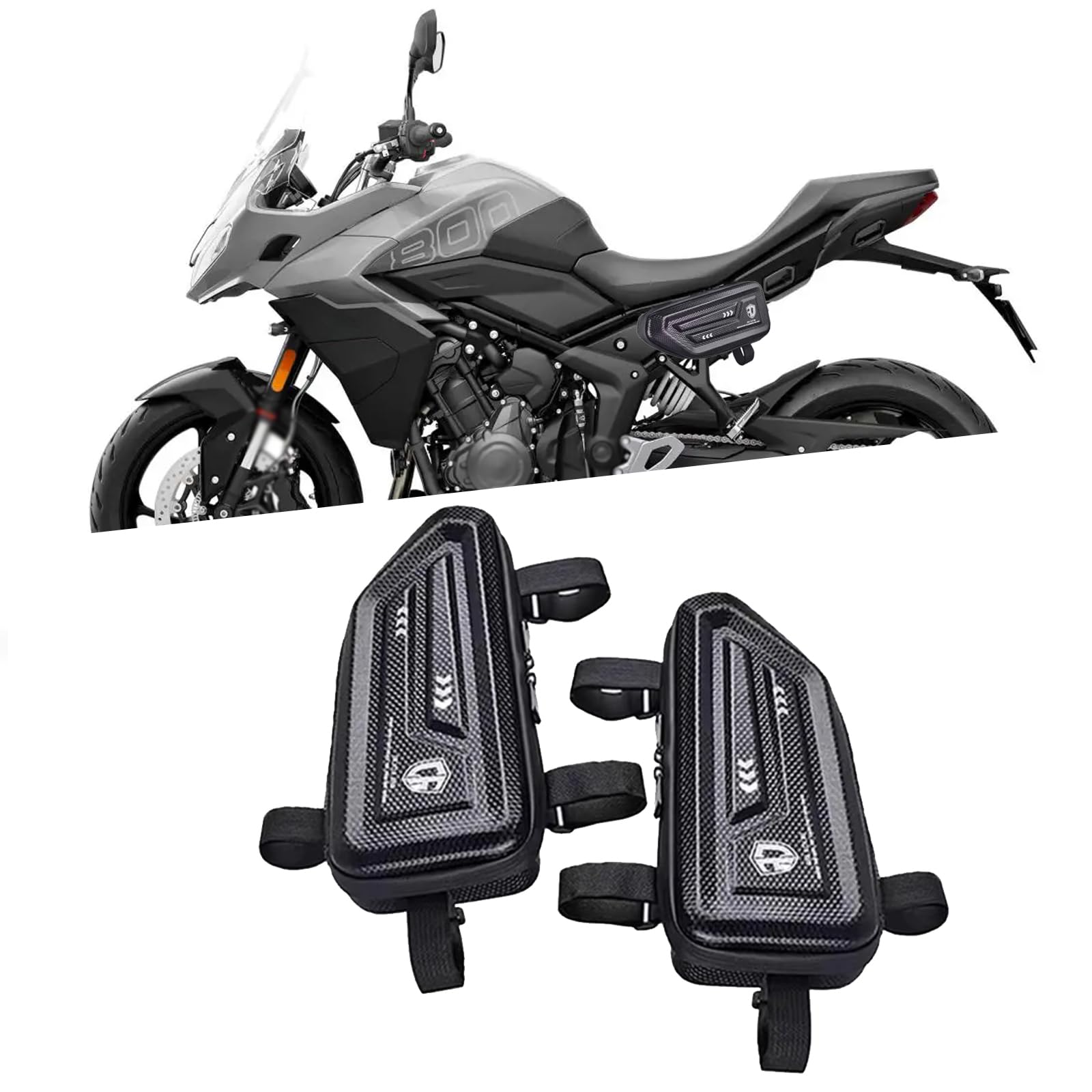 

For Tiger Sport 800 Tiger Sport 800 2025 New Accessories Motorcycle Modified Side Bag чёрный