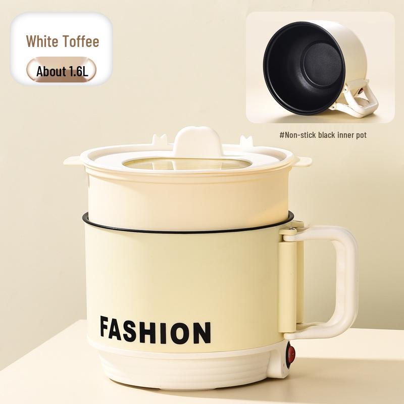 Compact Electric Cooking Pot: Multifunctional Steamer & Boiler for Dorms - Instant Noodle & Hot Pot - 110V, Foldable Design