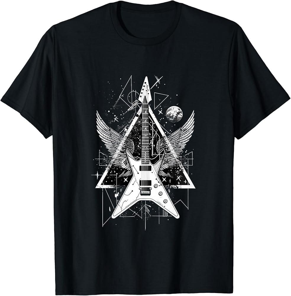 S12 Rock & Roll Guitar with Wings T-Shirt