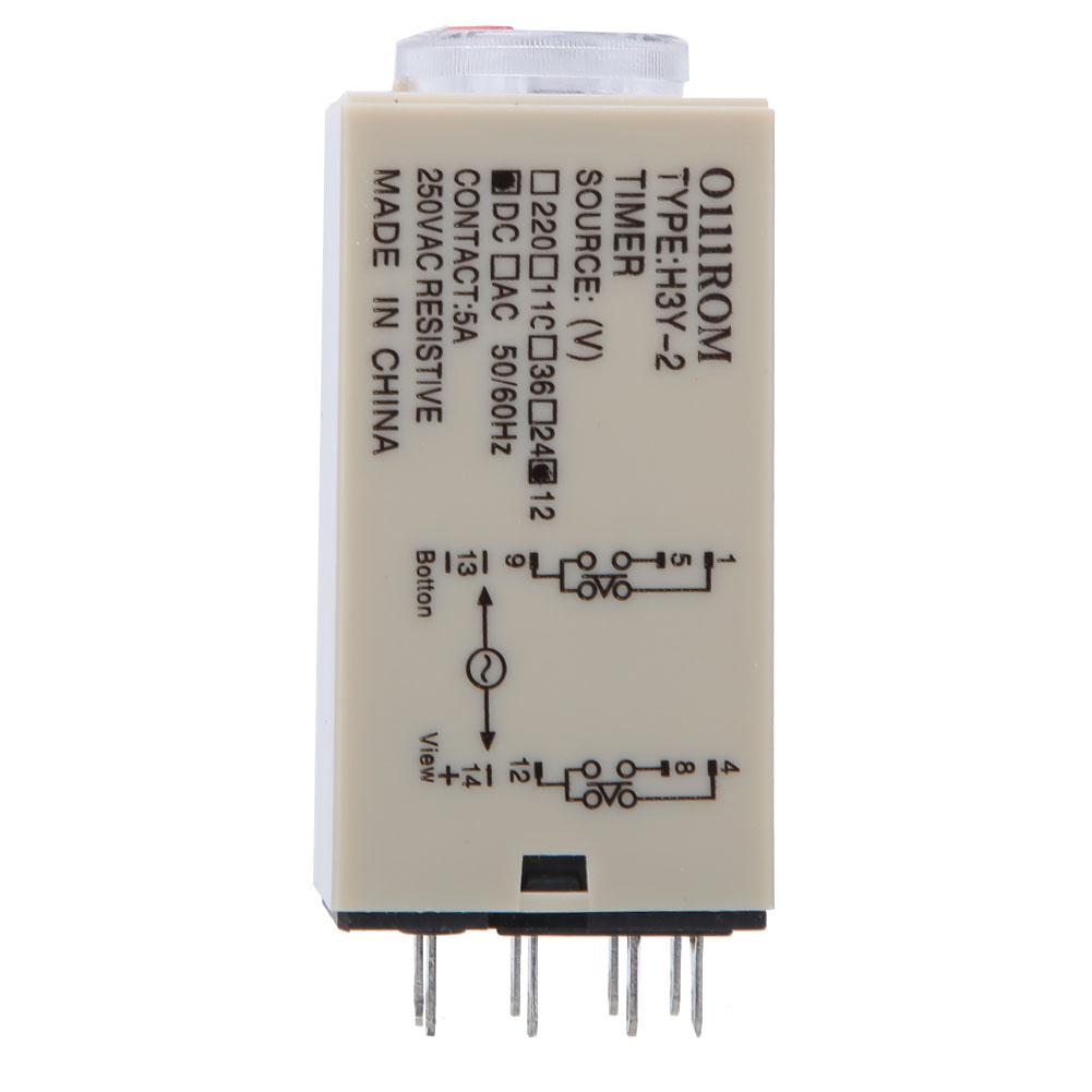 Time Relay H3Y2 8 Pins High Accuracy Home Appliances Electrical Supplies 010 Minutes12VDC