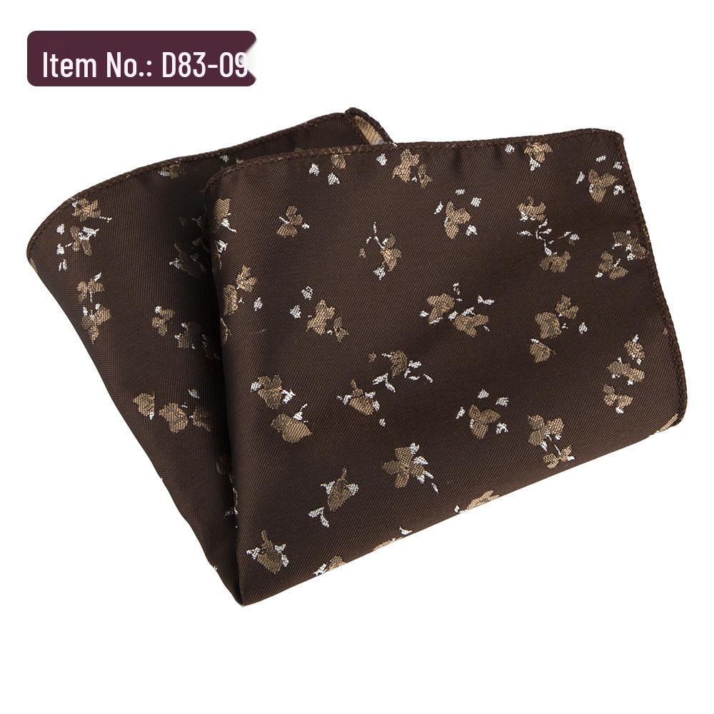 Men s Silk Floral Pocket Square - Retro Formal Wear Accessory, Ideal for Weddings and Suit Accents