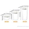 Transparent Household Knob Sealed Jar for Snack Storage with Fresh-Keeping Lid Plastic Kitchen Storage Box