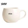 Easy to Clean Cup Hidden Message Coffee Mug, Minimalist Ceramic Tea Mug with Durable Drinking Handle, White Elephant Gifts for Women Men, Coworkers