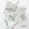 Pure Cotton Baby Drool Bib: Double-Layer Triangle Scarf with Snap Closure, Anti-Spit Up for Newborns