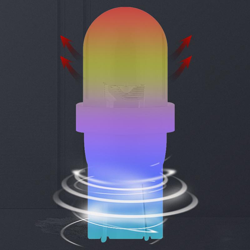 10pcs Car T10 LED Light Lamp 12V White Bulbs Auto Clearance Lamp Instrument Light Reading Lights Taillight License Plate Light