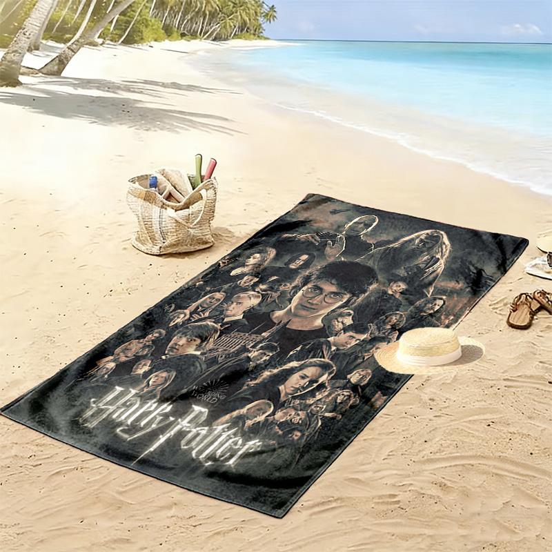 Magic School Story Print Beach Towel, Large Soft Quick Dry Towel for Beach Camping Swimming