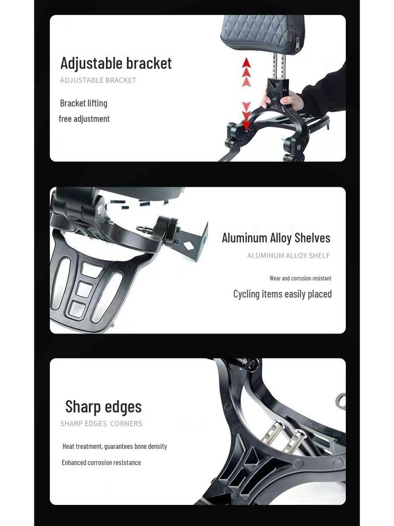 Zongshen Yomi YOMI Crash Bar Bumper, Retro Leather Side Bag, and Folding Backrest for ZS125-5A Motorcycle Accessories