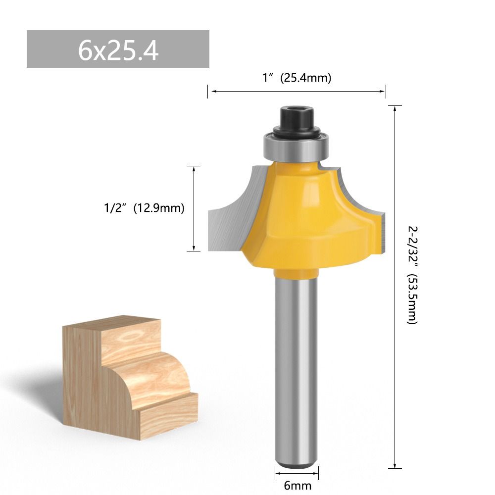 6MM Shank Milling Cutter Tungsten Carbide Trimming Machine New Router Bit