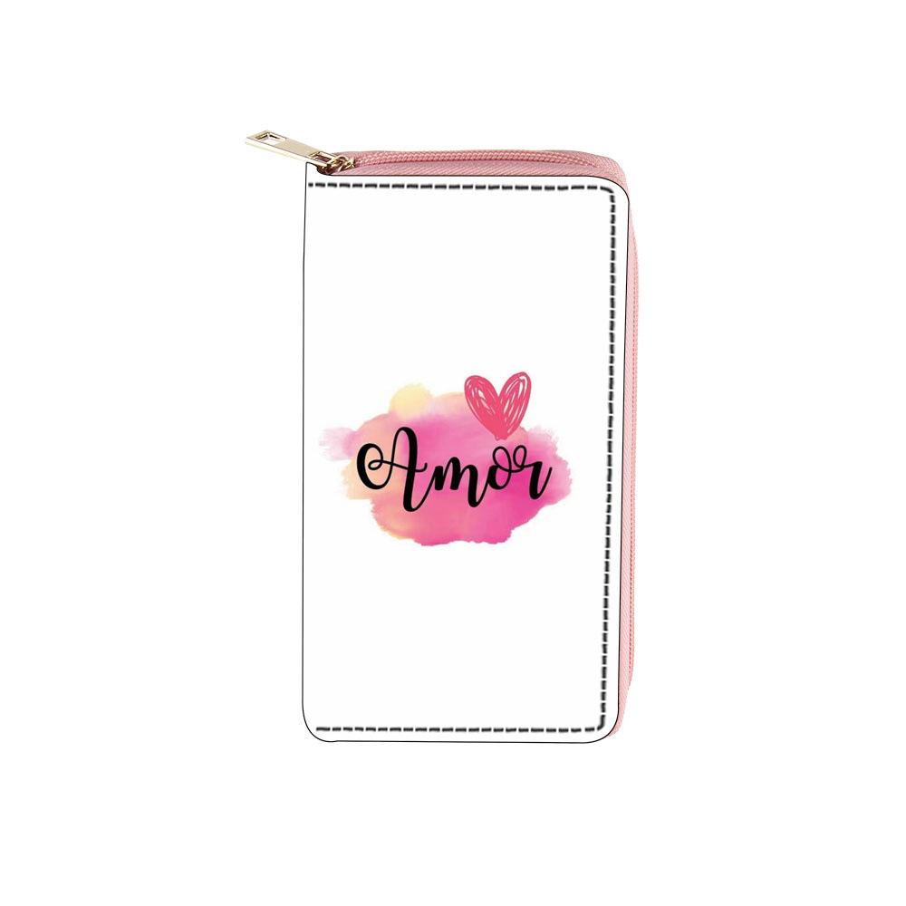 Women's Wallet Color Cloud Wallet Digital Long Zipper Wallet Wallet Wallet