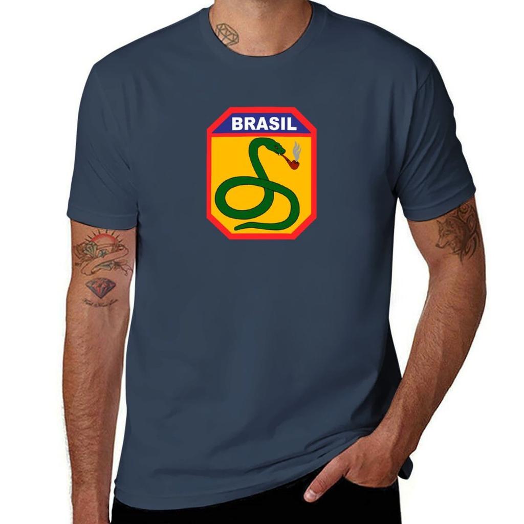 The Smoking Snake Brazilian Expeditionary Force Pacht Tshirt Large Size Soft Cotton Tshirt