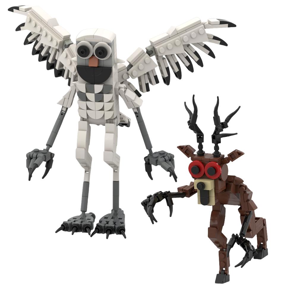 Interesting Toys Boys Hot Game 99 Nights In The Forest Building Blocks Deer Owl Diy Assembly Moc Model Collection Bricks Toys For Kids Christmas Gifts