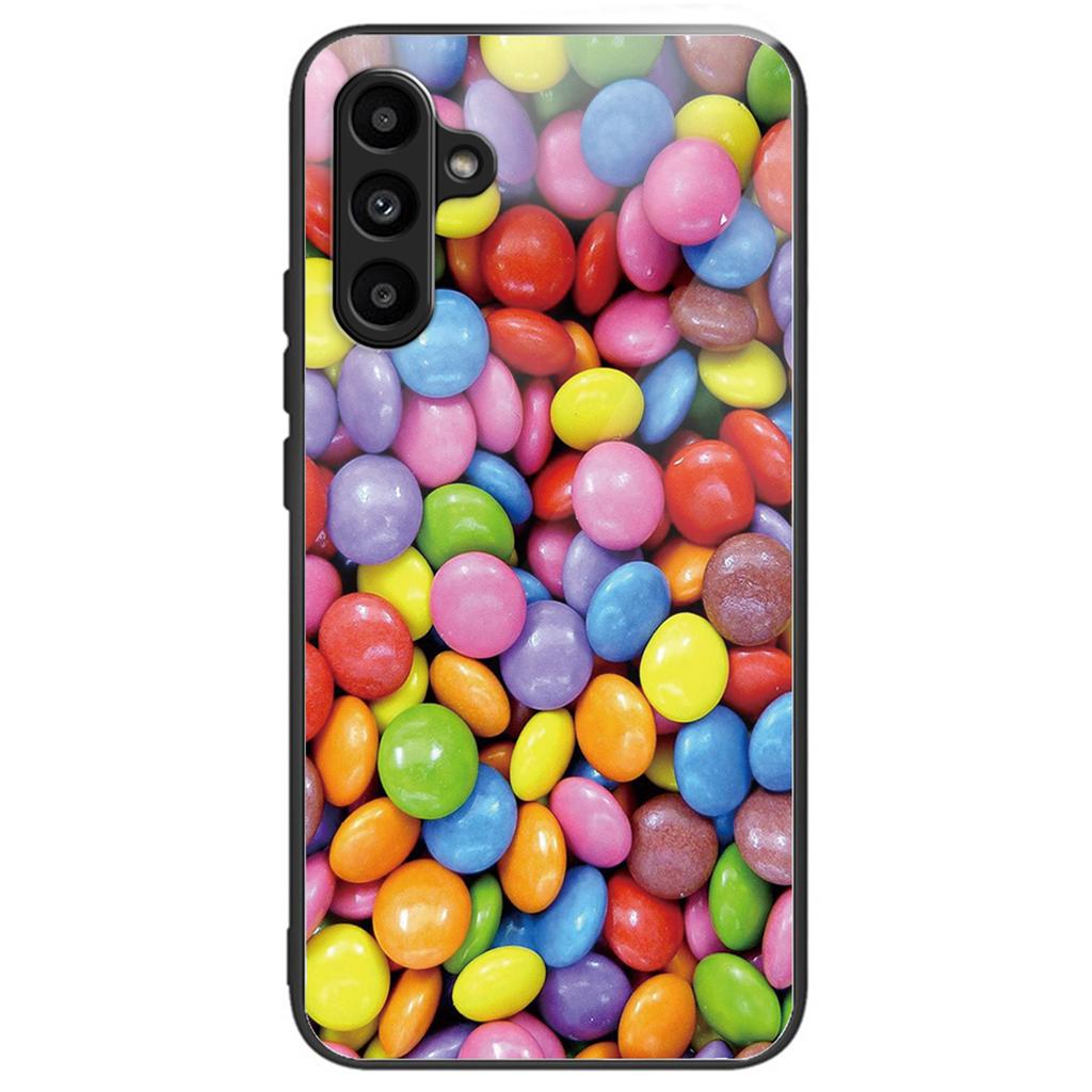 For Samsung Galaxy A15 4G/5G Case Tempered Glass Phone Cover with Pattern Design